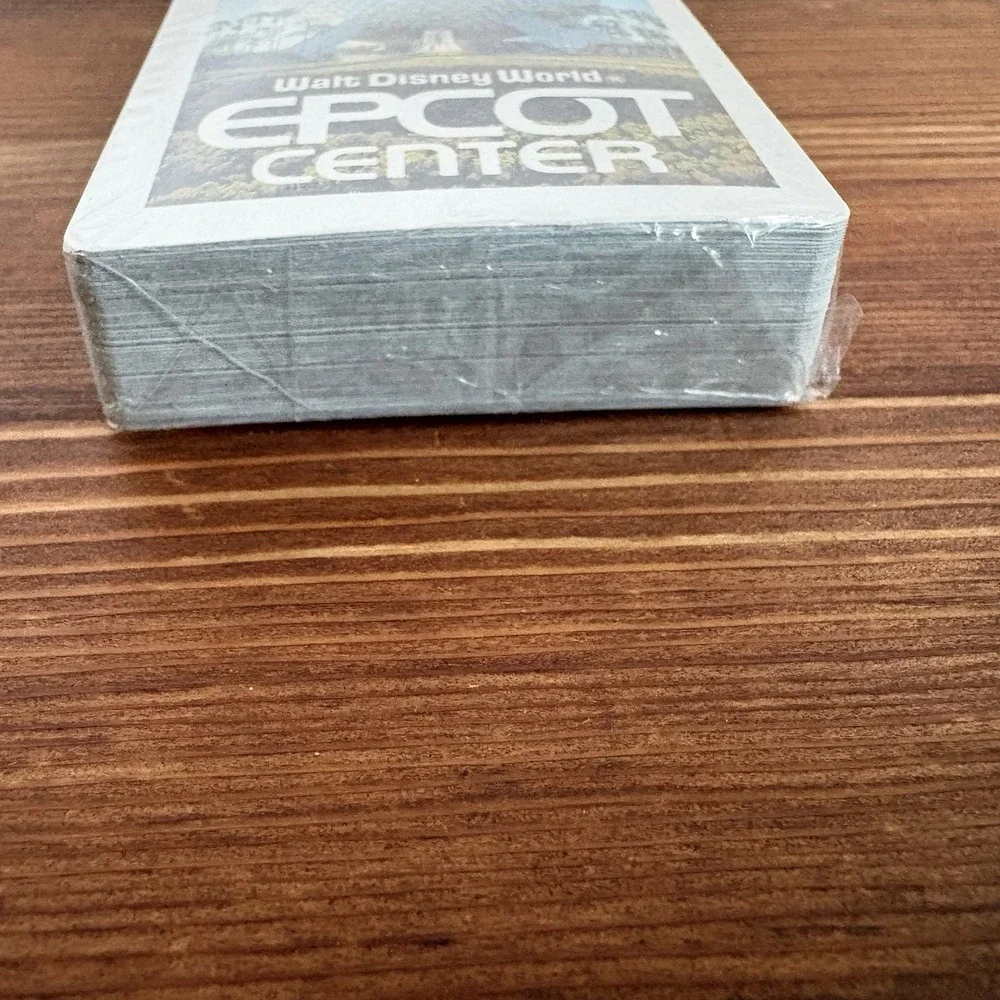 Walt Disney World EPCOT Center Playing Cards Sealed Deck w/ Plastic Case